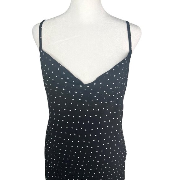 Jessica Simpson Black & White Polka Dot Mini Dress With Ruffle Detail Medium - Picture 8 of 16